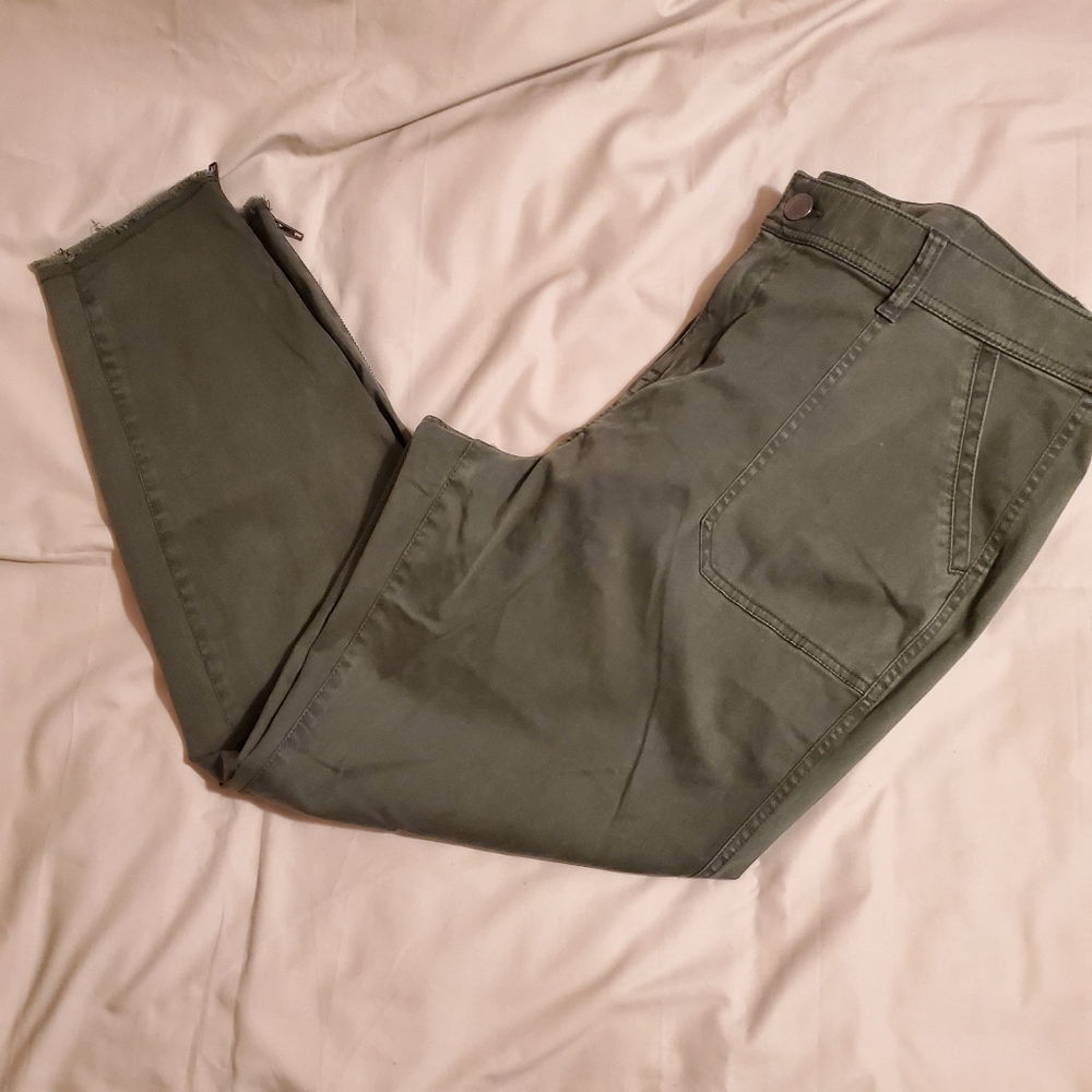 Lane Bryant Raw Hem Skinny Pant SZ 20